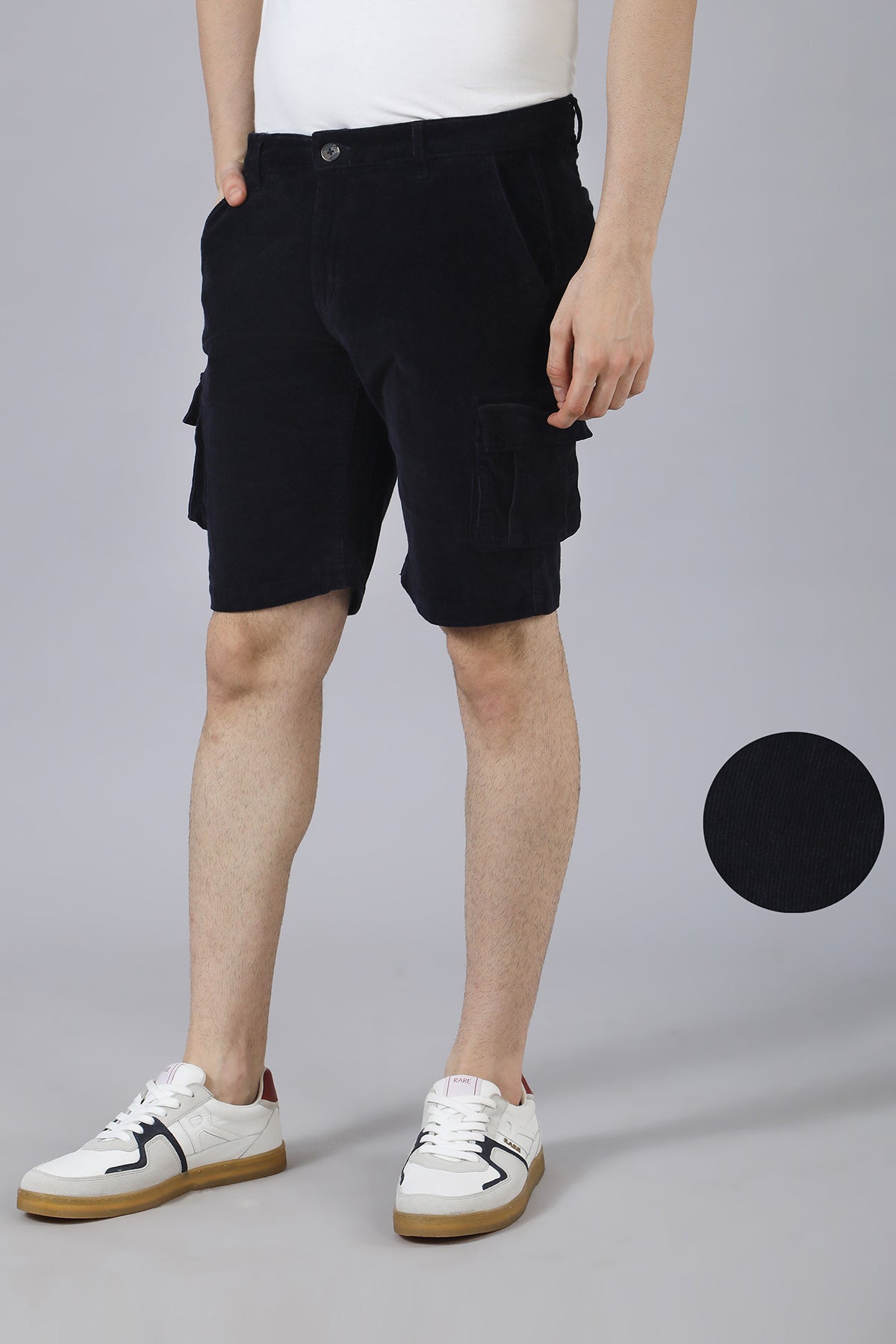 Dark Navy Corduroy Shorts