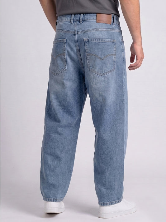 BELANO Men Blue Mid-Rise Baggy Fit Stretchable Jeans