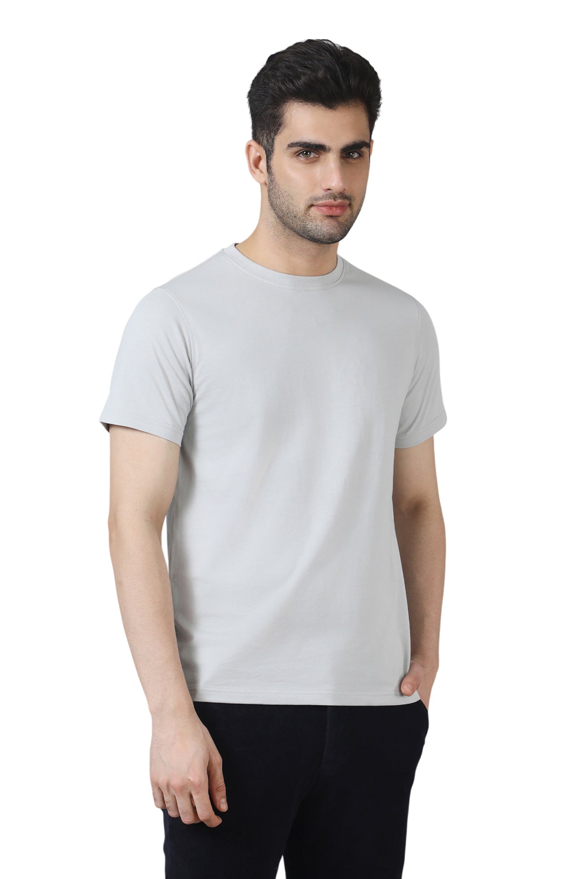 Grey Cotton T-Shirt