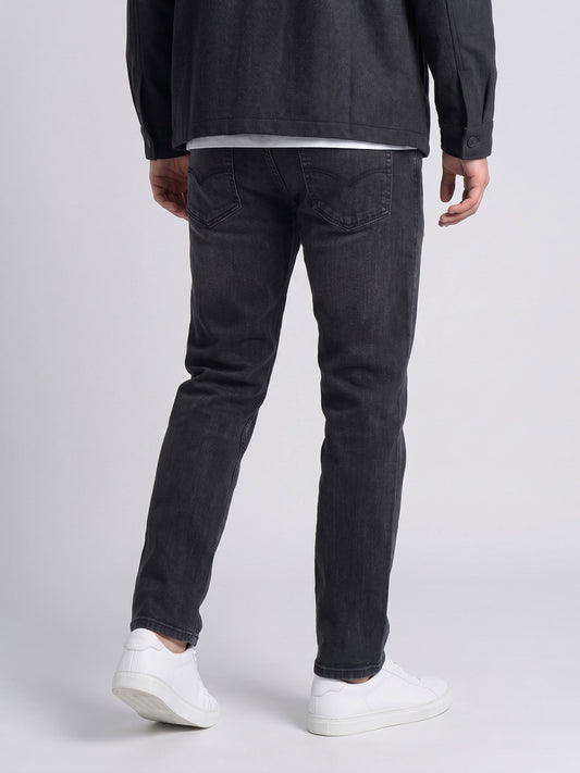 BELANO Men Black Slim Fit Light Fade Mid Rise Clean Look Stretchable Jeans
