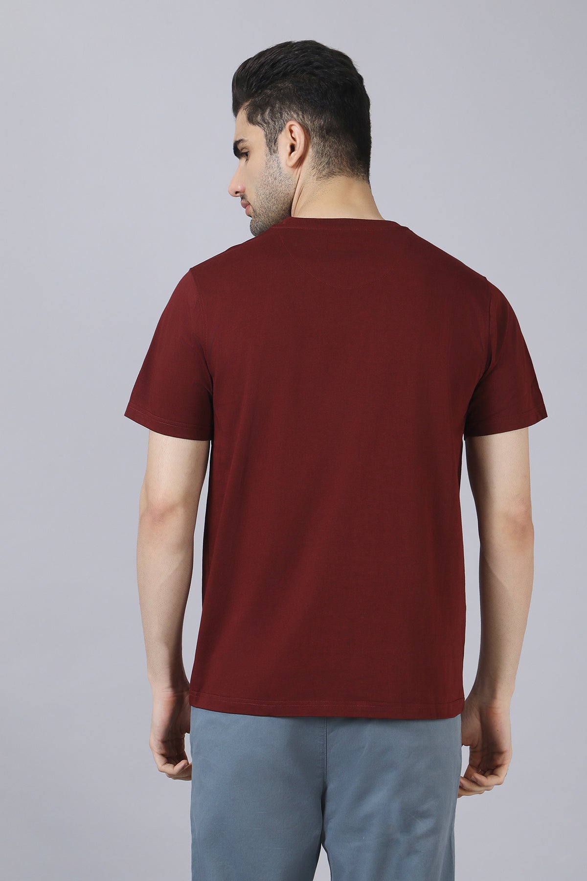 Maroon Cotton T-Shirt