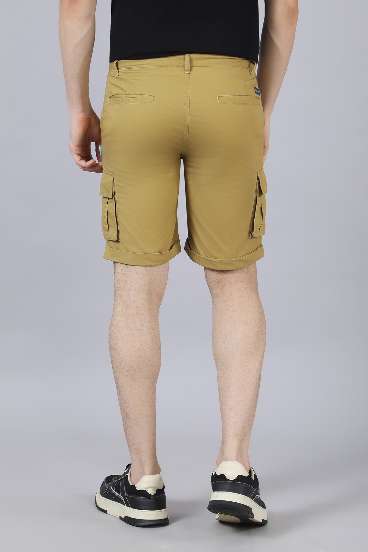 Khaki Cotton Shorts