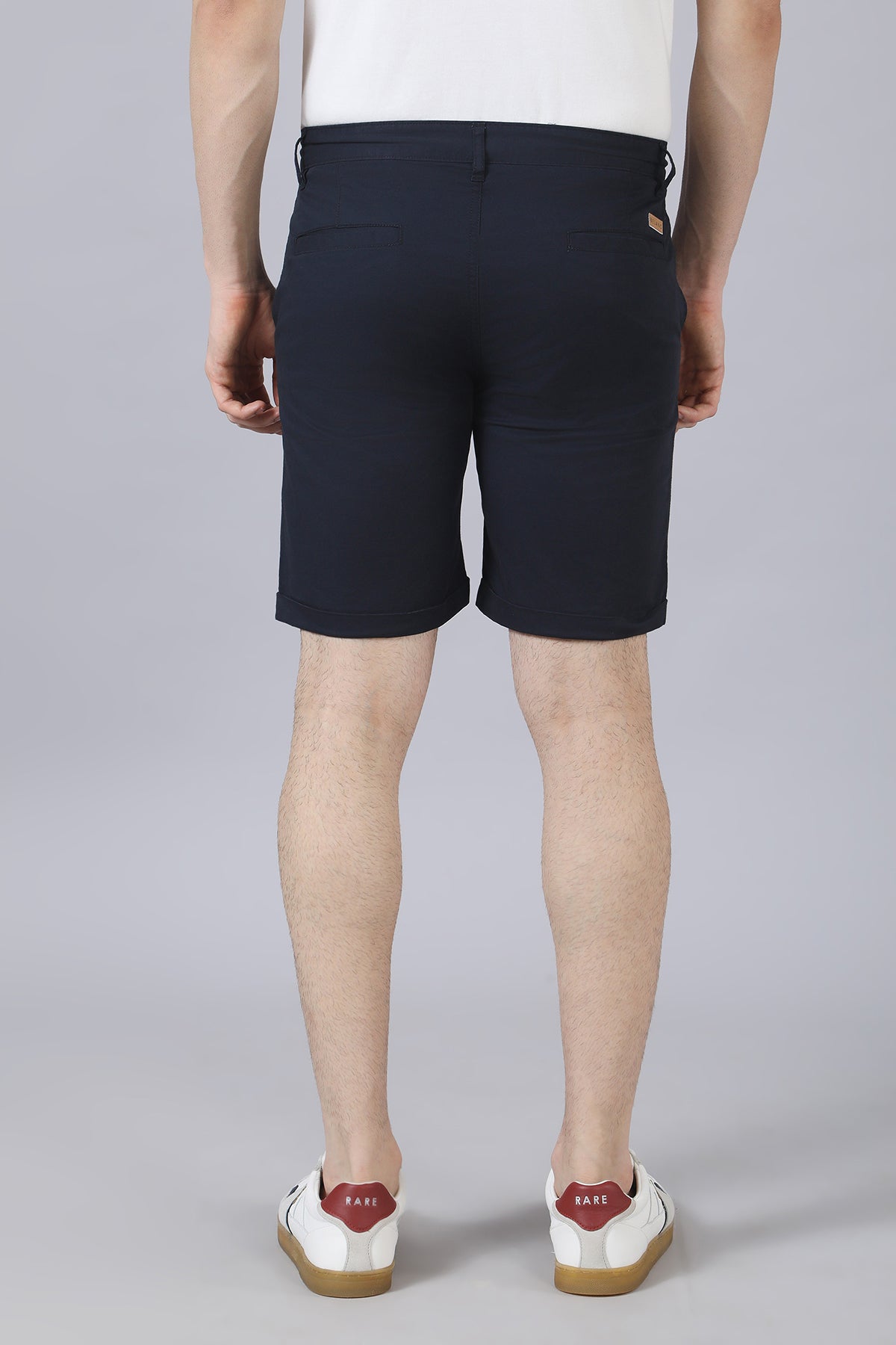 Dark Navy Cotton Shorts
