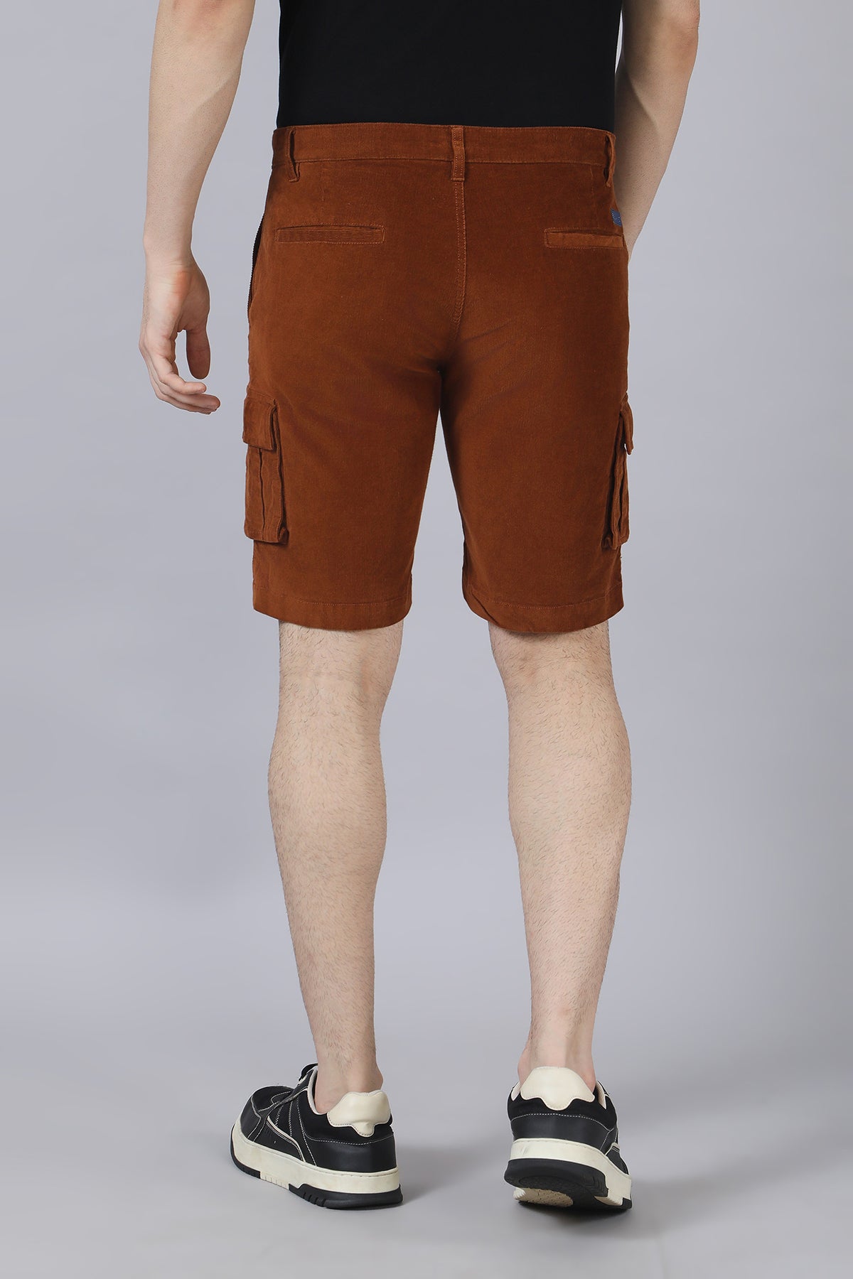 Rust Corduroy Shorts