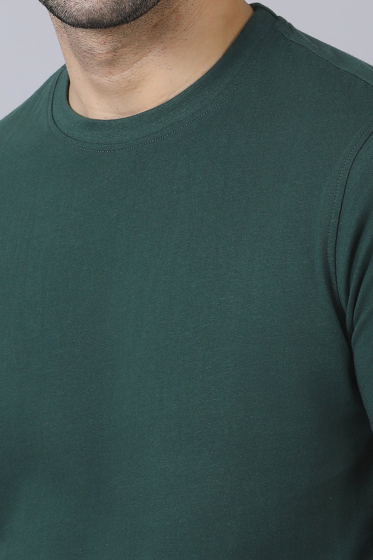 Dark Green Cotton T-Shirt
