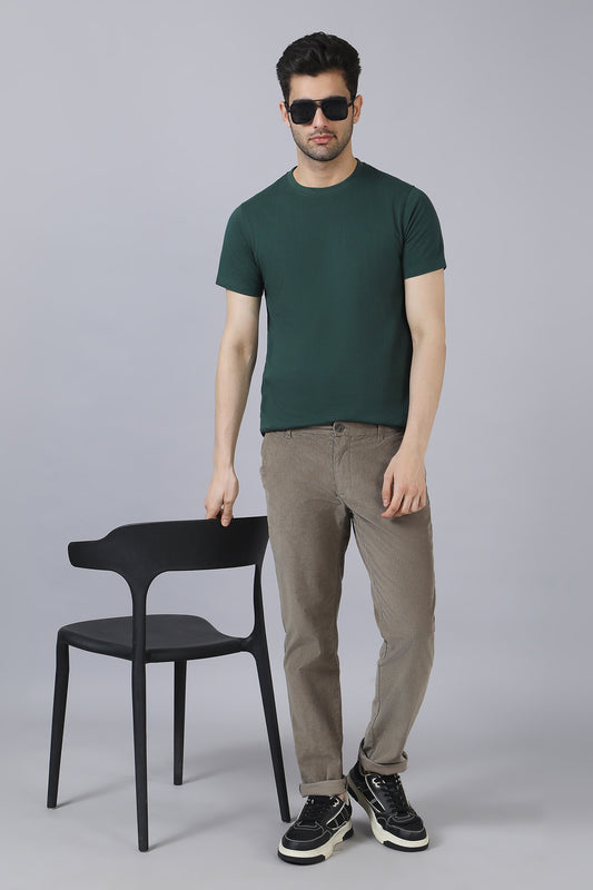 Dark Green Cotton T-Shirt