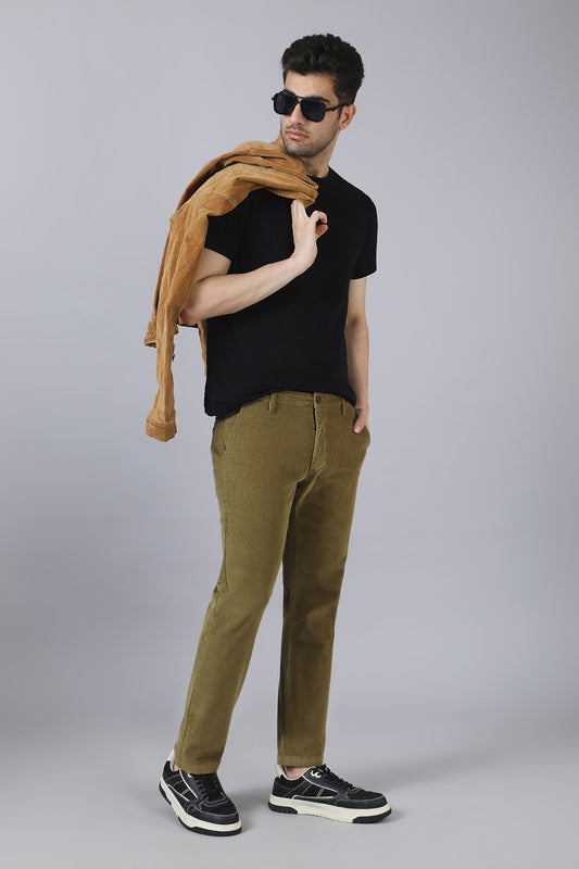 Green Corduroy Chinos