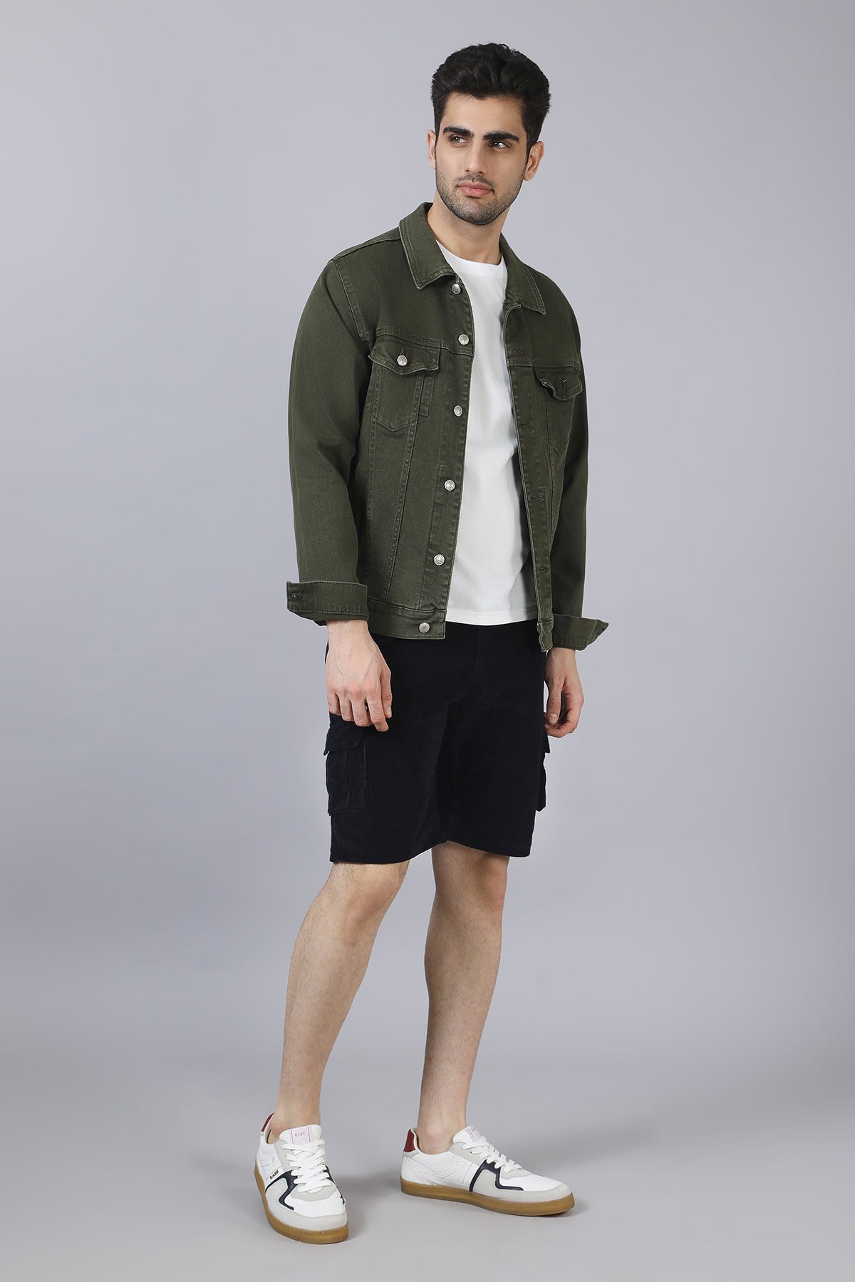 Dark Navy Corduroy Shorts