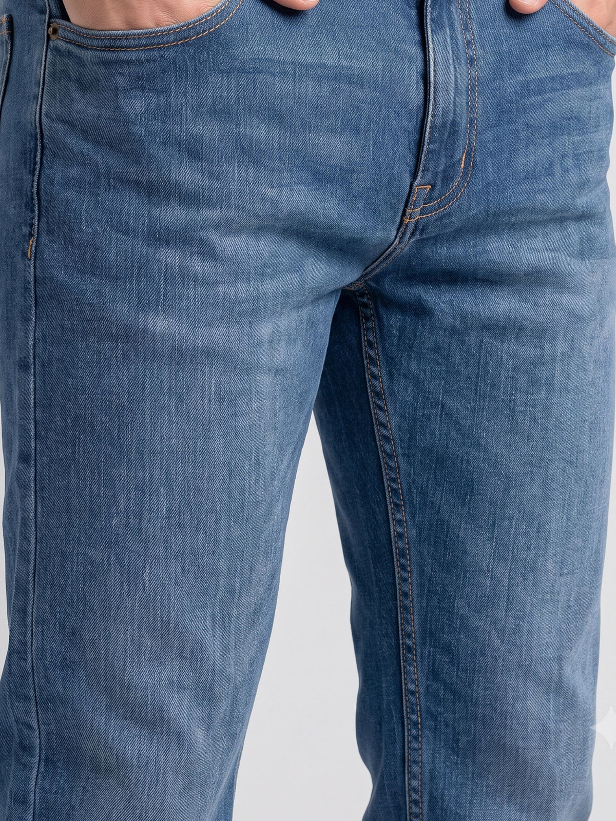 BELANO Men Blue Mid-Rise Bootcut Fit Stretchable Jeans