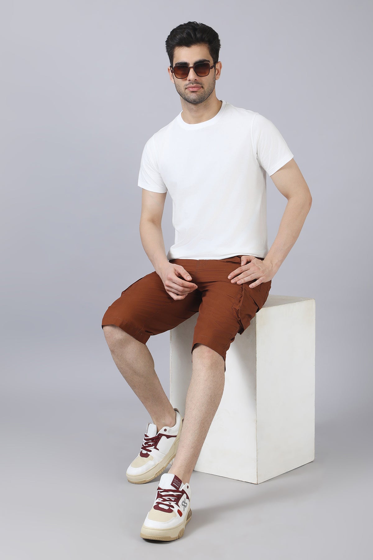 Rust Cargo Long Shorts