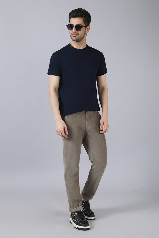 Dark Navy Cotton T-Shirt