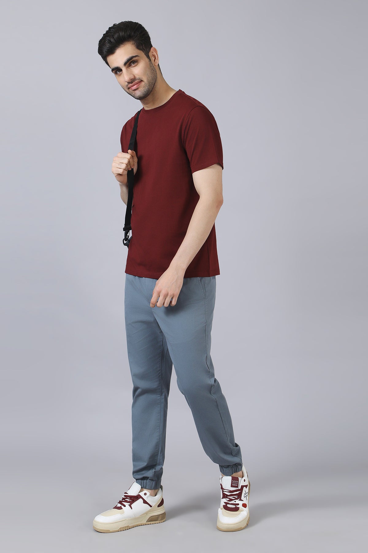 Maroon Cotton T-Shirt
