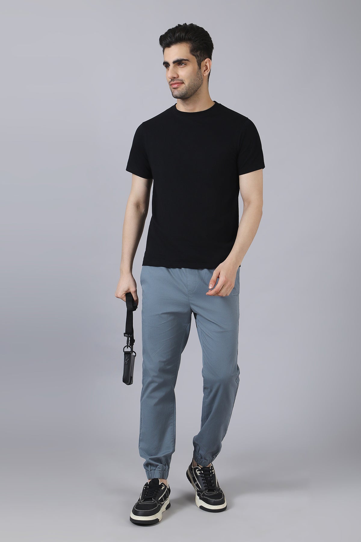 Black Cotton T-Shirt